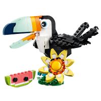 LEGO® Creator 3 em 1 - Animais selvagens: Tucano tropical