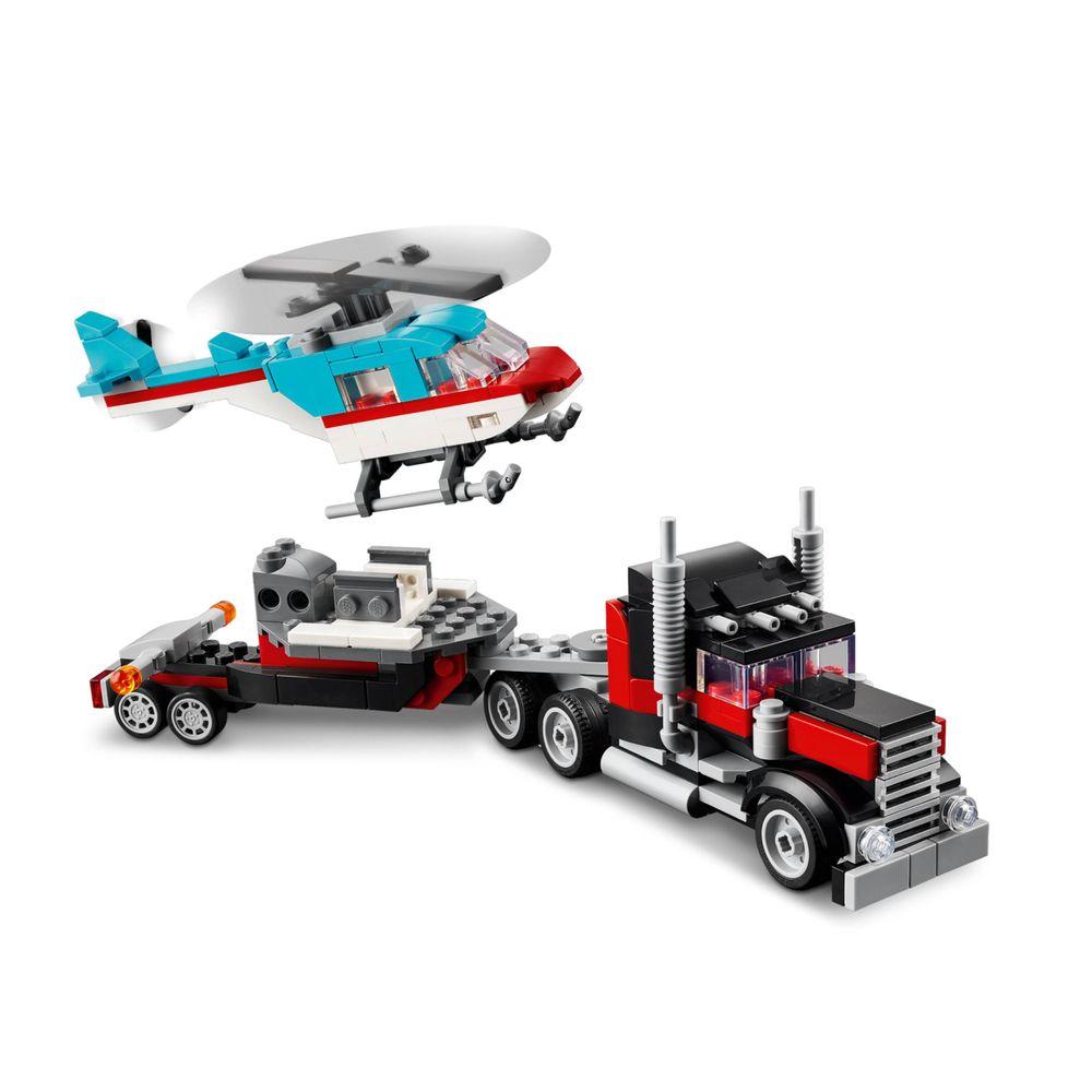LEGO® Creator 3 em 1 - Caminhão Plataforma com Helicóptero - 2
