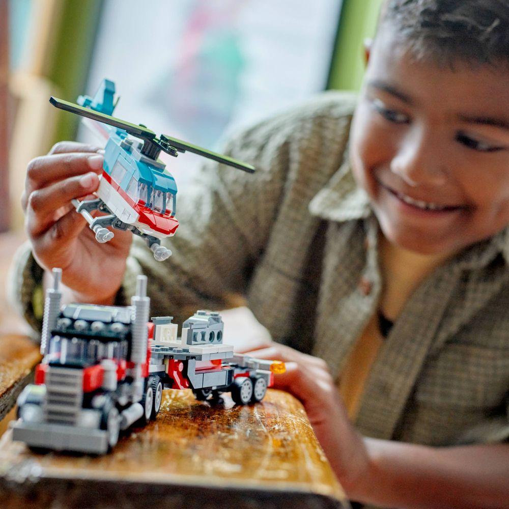 LEGO® Creator 3 em 1 - Caminhão Plataforma com Helicóptero - 8