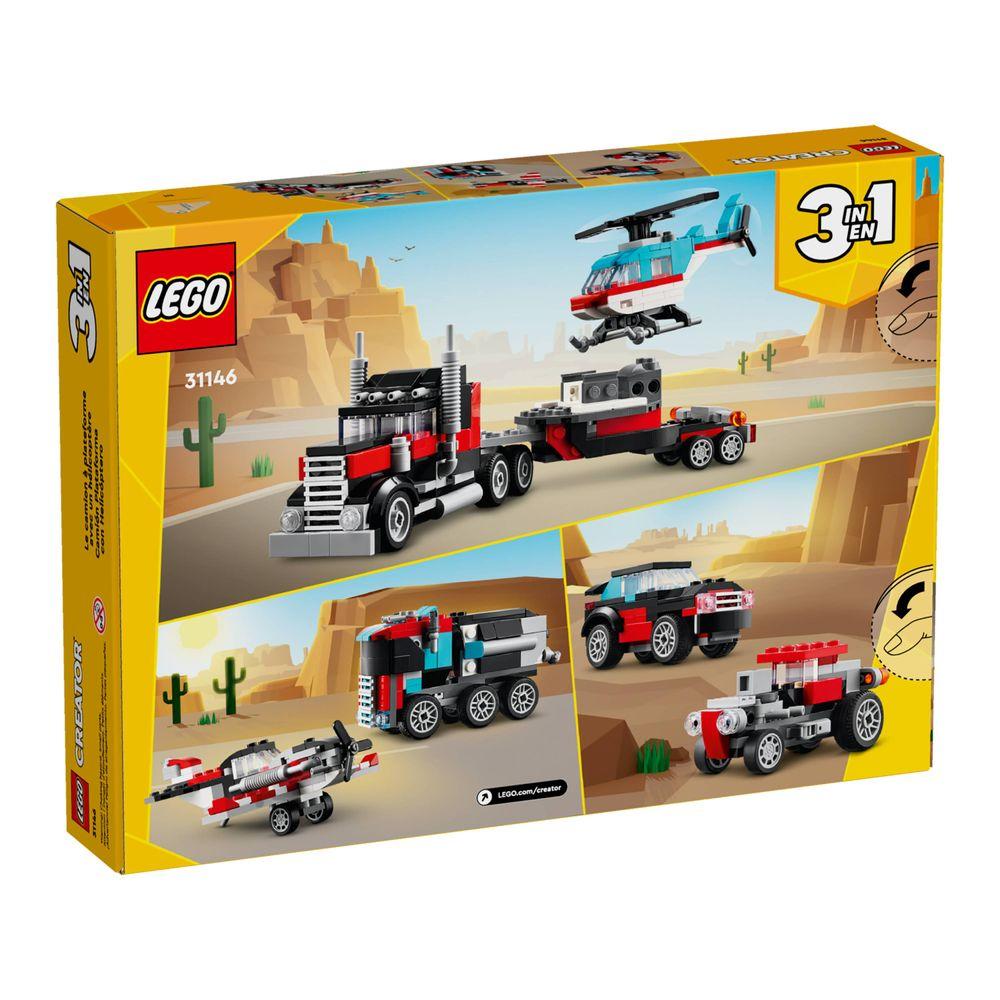 LEGO® Creator 3 em 1 - Caminhão Plataforma com Helicóptero - 9
