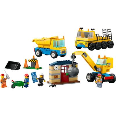 LEGO® City - Caminhões de Construção e Guindaste com Bola de Demolição