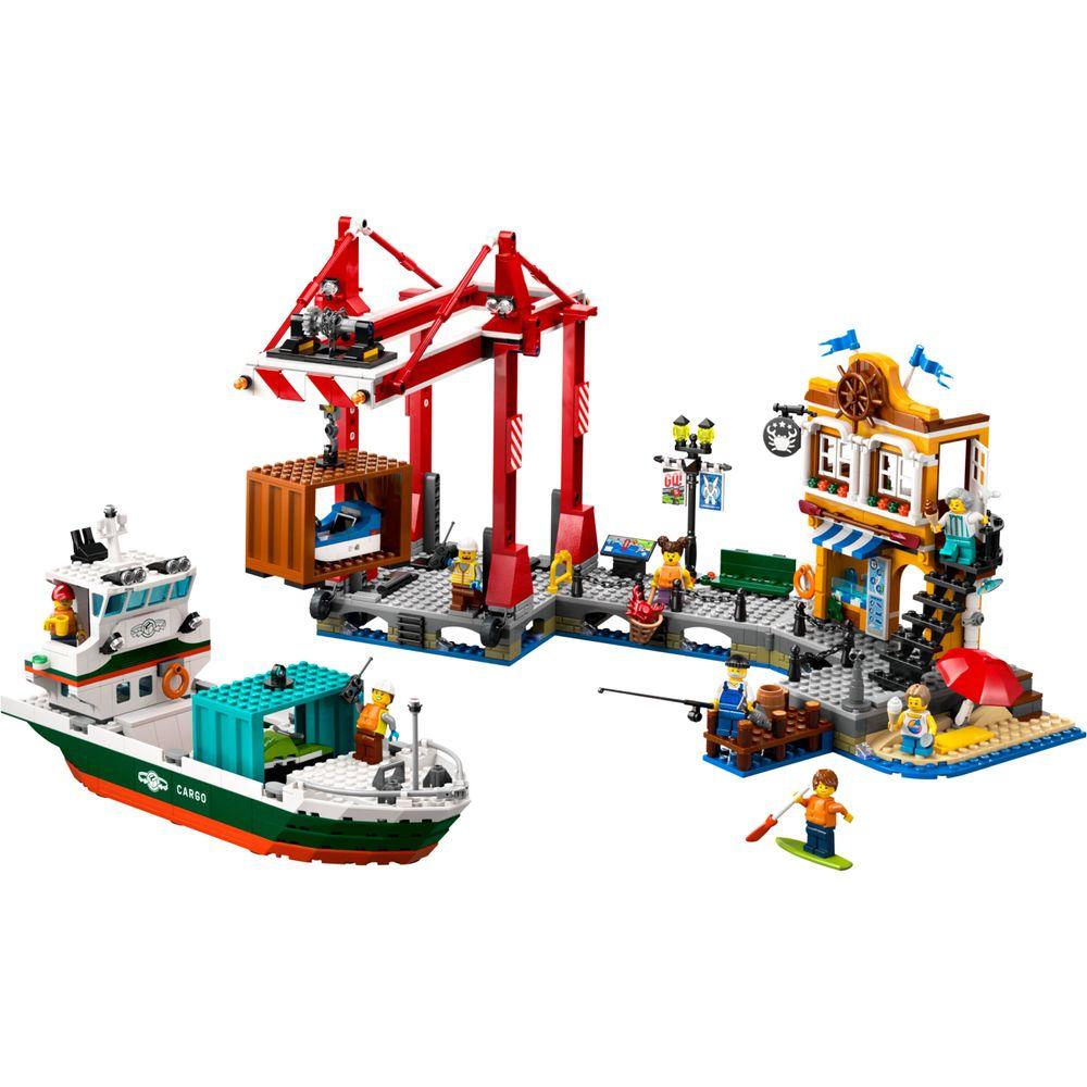 LEGO® City - Porto à beira-mar com navio de carga - 1