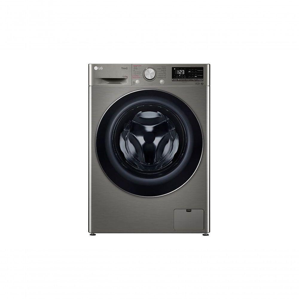  Lava e Seca Smart LG VC4 12kg Inox Look com Inteligência Artificial AIDD CV5012PC4 110V - 2