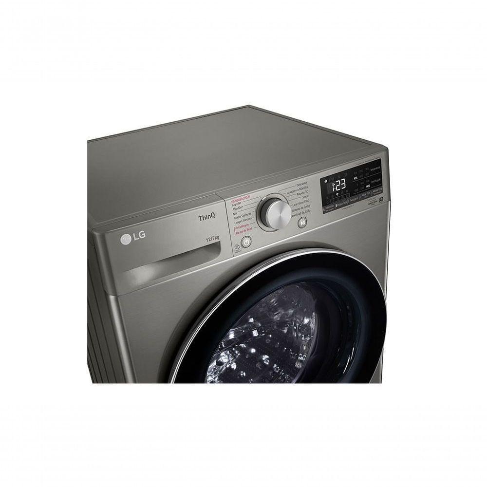  Lava e Seca Smart LG VC4 12kg Inox Look com Inteligência Artificial AIDD CV5012PC4 110V - 9