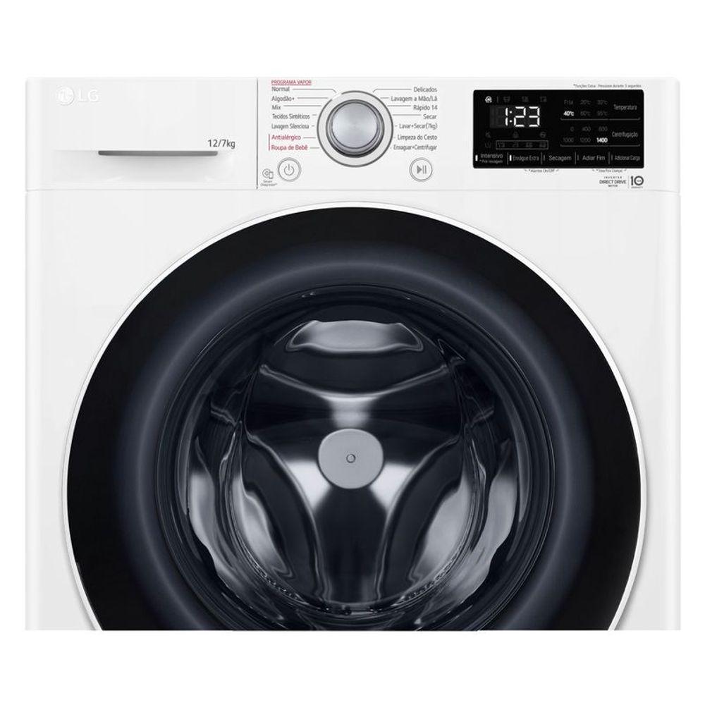 Lava e Seca Smart LG VC5 12kg Branca Com Inteligência Artificial AIDD CV3012WC5 110V - 7