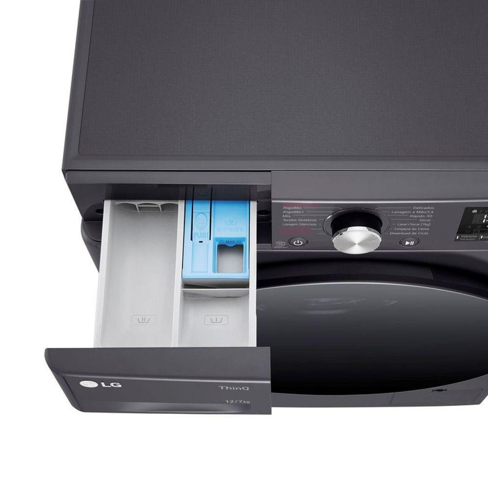 Lava e Seca Smart LG VC4 12kg Titanium Com Inteligência Artificial AIDD CV5012MC4 110V - 9