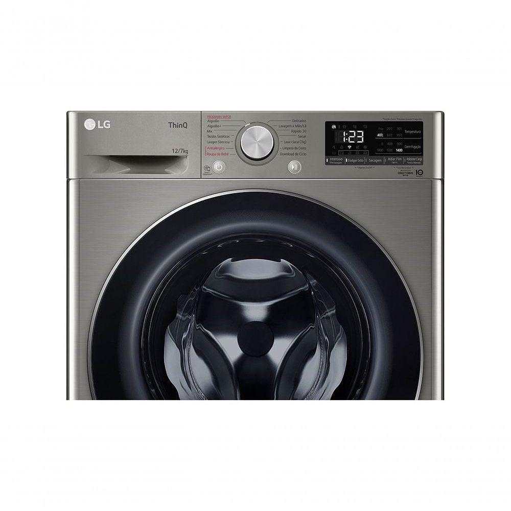 Lava e Seca Smart LG VC4 12kg Inox Look com Inteligência Artificial AIDD CV5012PC4A 220V - 7