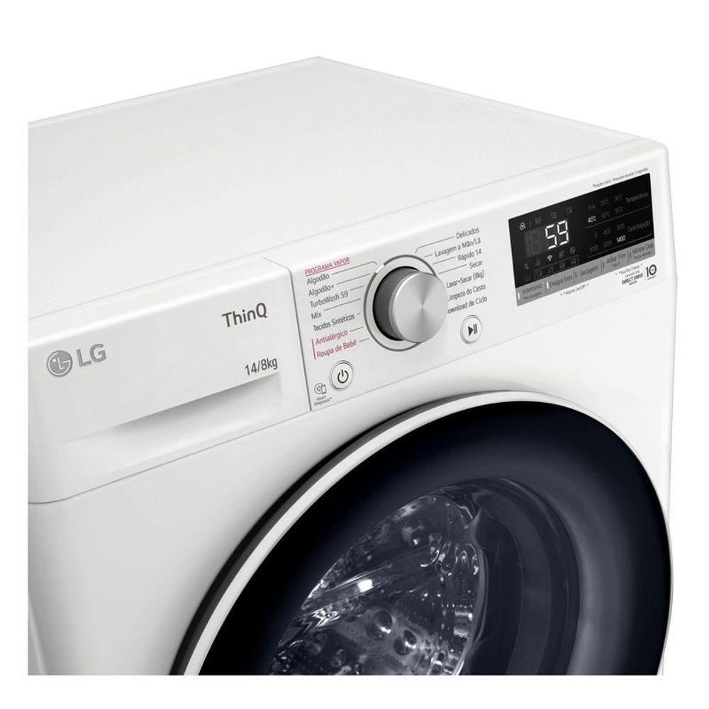 Lava e Seca LG Smart VC4 14kg Branca com Inteligência Artificial AIDD™ 127V CV5014WC4 - 7
