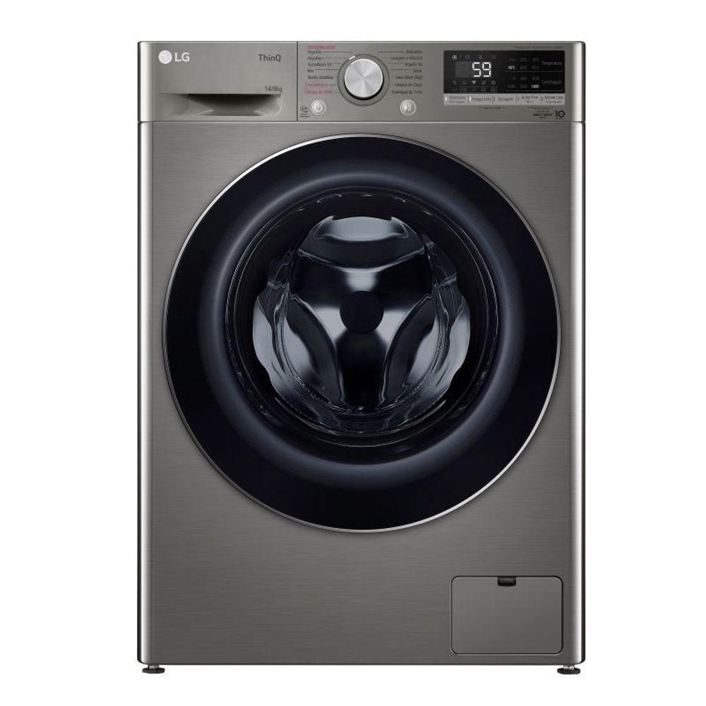 Lava e Seca Smart LG VC4 14kg Inox Look Com Inteligência Artificial AI DD CV5014PC4A 220V - 1