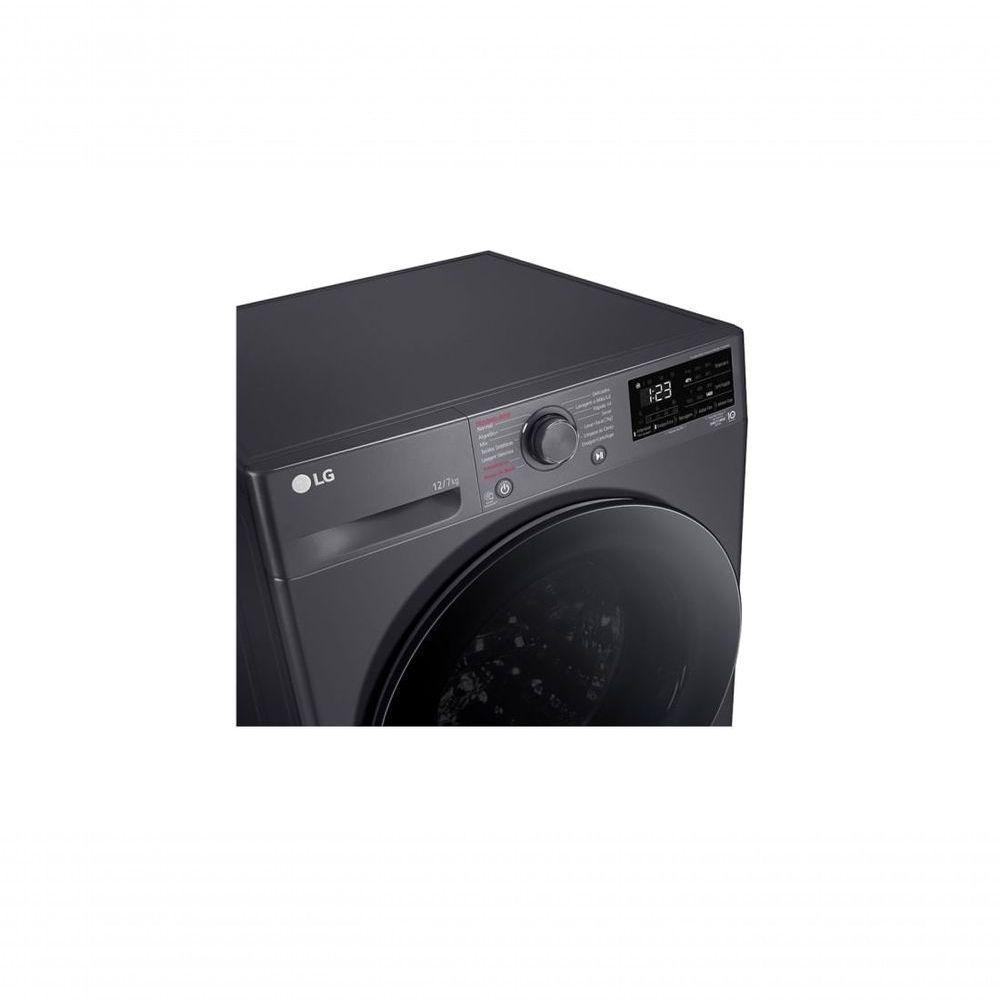Lava e Seca Smart LG VC5 12kg Titanium Com Inteligência Artificial AIDD CV3012MC5A 220V - 7