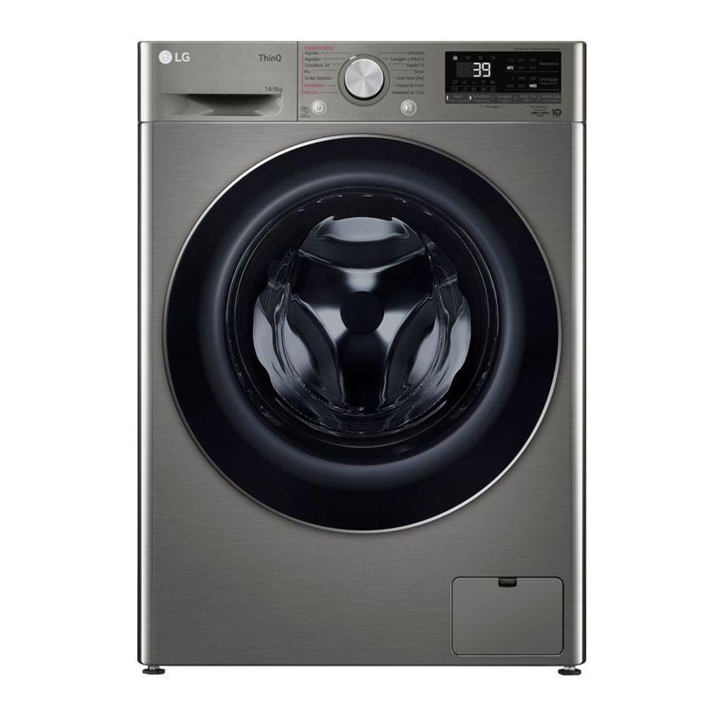 Lava e Seca Smart LG VC2 14kg Inox Look Com Inteligência Artificial AI DD CV9014PC2 110V - 1