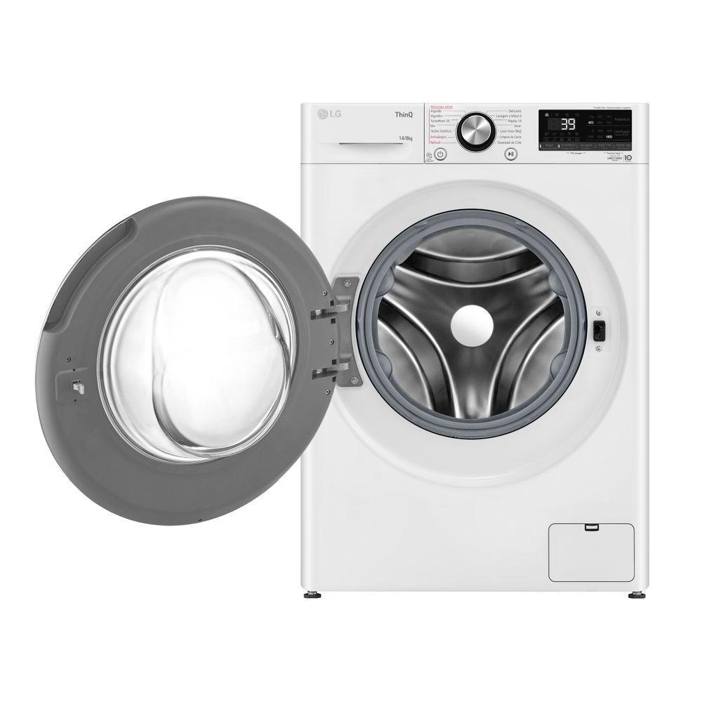 Lava e Seca Smart LG VC2 14kg Branca com Inteligência Artificial AIDD CV9014WC2 127V - 6