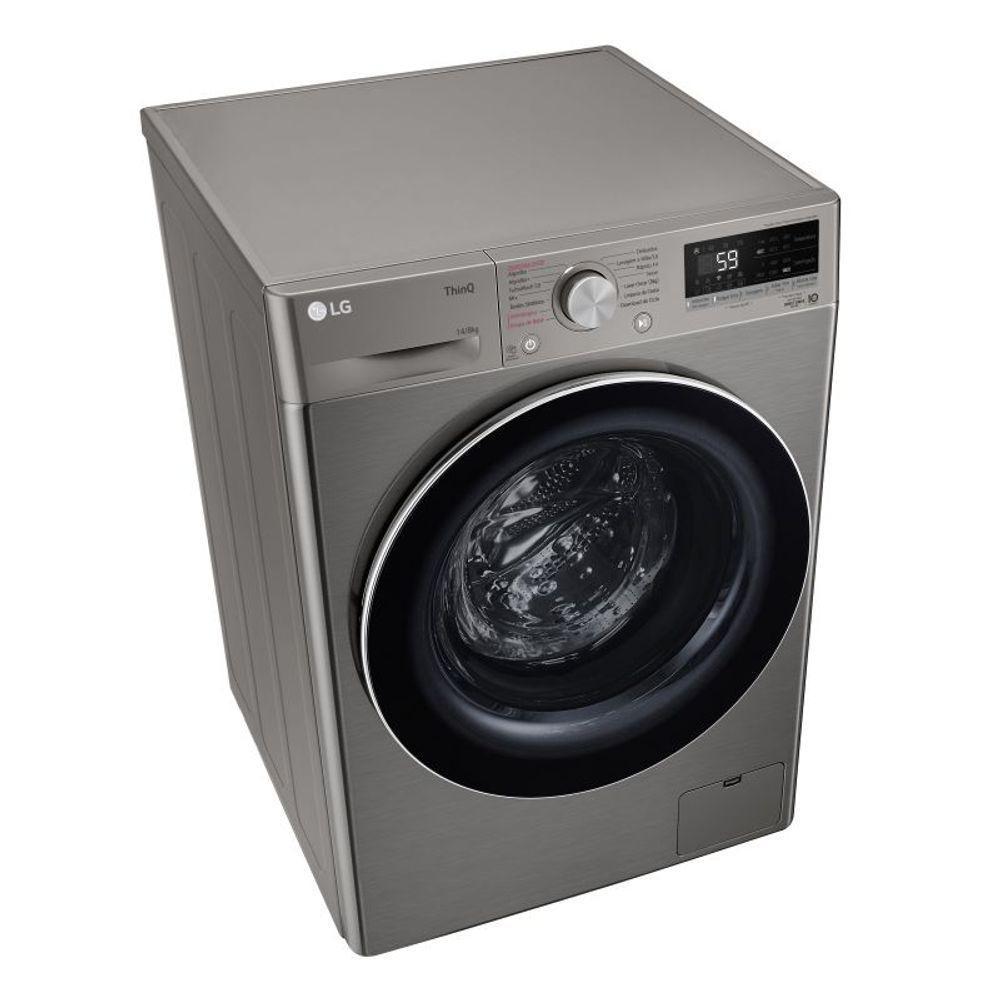 Lava e Seca Smart LG VC4 14kg Inox Look com Inteligência Artificial AI DD CV5014PC4 127V - 4