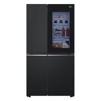 Geladeira Smart LG Inverter Side by Side InstaView 647 Litros Black Inox GC-V257SQV2 220V