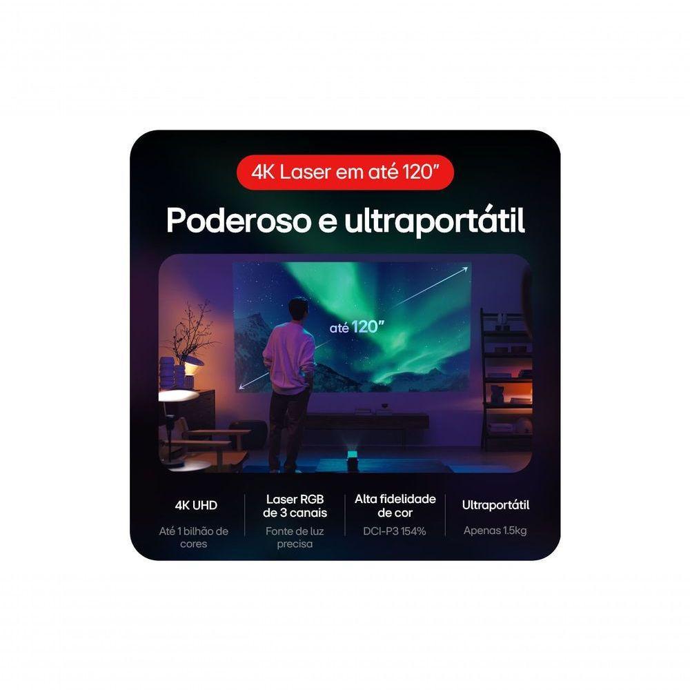 Projetor LG CineBeam 4K Smart WebOS Ultraportátil Até 120” Screen Share Air Play Bluetooth e Alto-falante HU710PB - 6