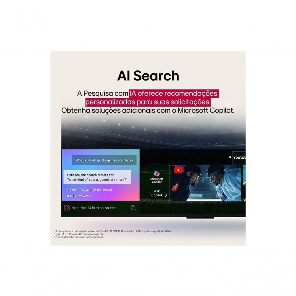 LG Smart TV 4K 50 UA7500PSA &alpha;7 AI Gen8 HDR10 Pro WebOS 25 2025 Bivolt - 10