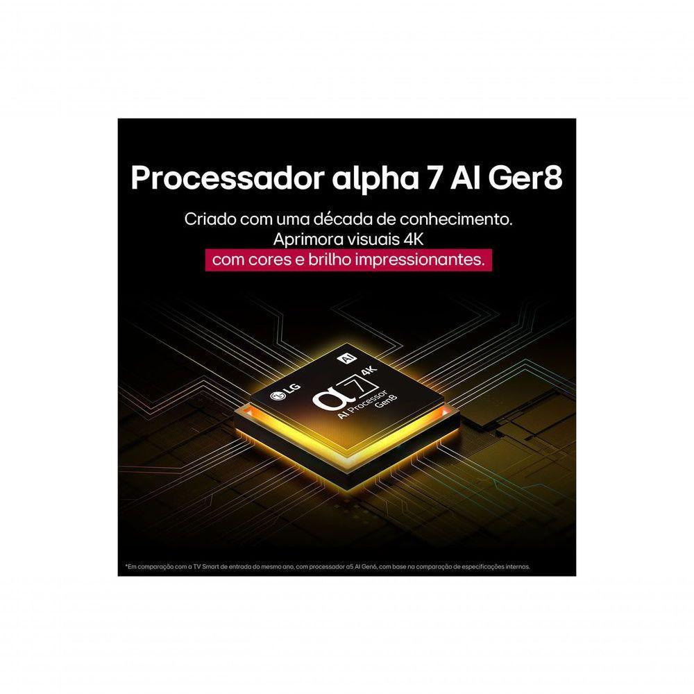 Smart TV LG UHD AI 4K 43 Polegadas UA75 2025 Processador &alpha;7 Gen8 e HDR10 Pro Bivolt - 10