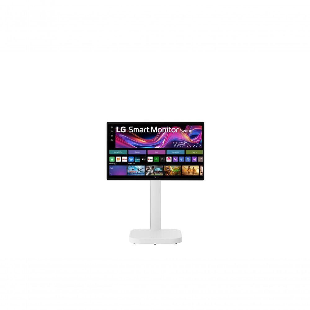 Monitor Touch LG Swing 32U889SA-W IPS Streaming WebOS 4K UHD 32" USB-C Base Móvel Com Rodas - 8
