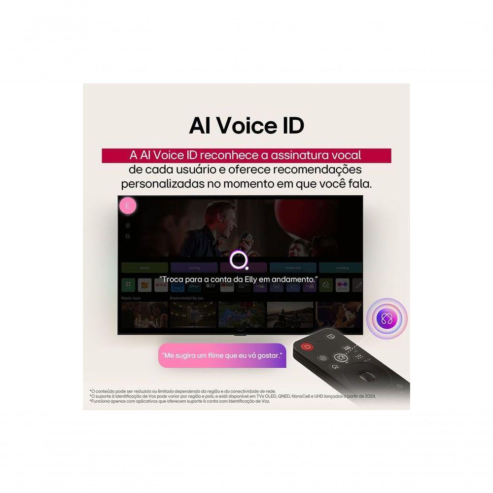 Smart TV LG NanoCell AI NANO80 55 Polegadas (55NANO80ASA): Pureza de Cores e Inteligência 4K - 10