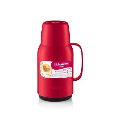 Garrafa Térmica Plástica Gostar Vermelha 750ml Termic Sanremo