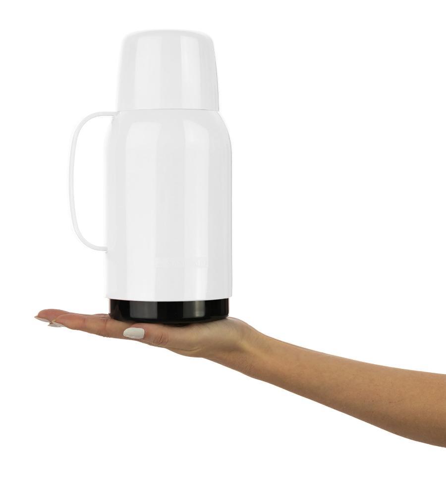 Garrafa Térmica Plástica Gostar Branca 750ml Termic Sanremo - 3