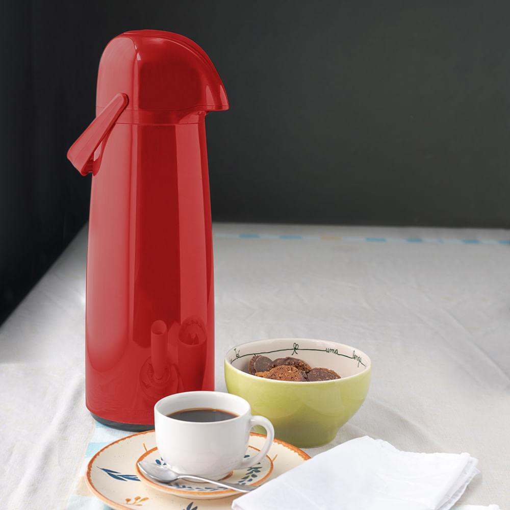 Garrafa Térmica Plástica Expressar Vermelha 1,8L Termic Sanremo - 2