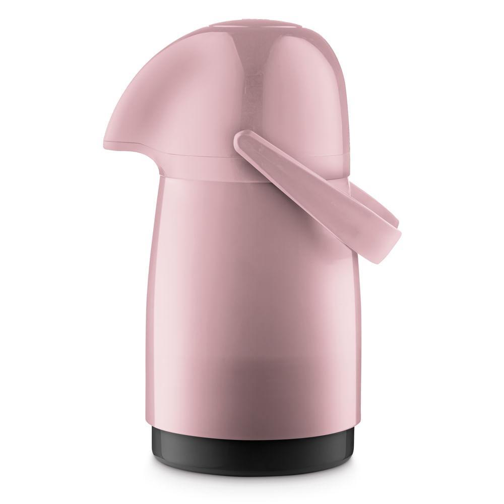 Garrafa Térmica Plástica Expressar Rosa 500ml Termic Sanremo - 1