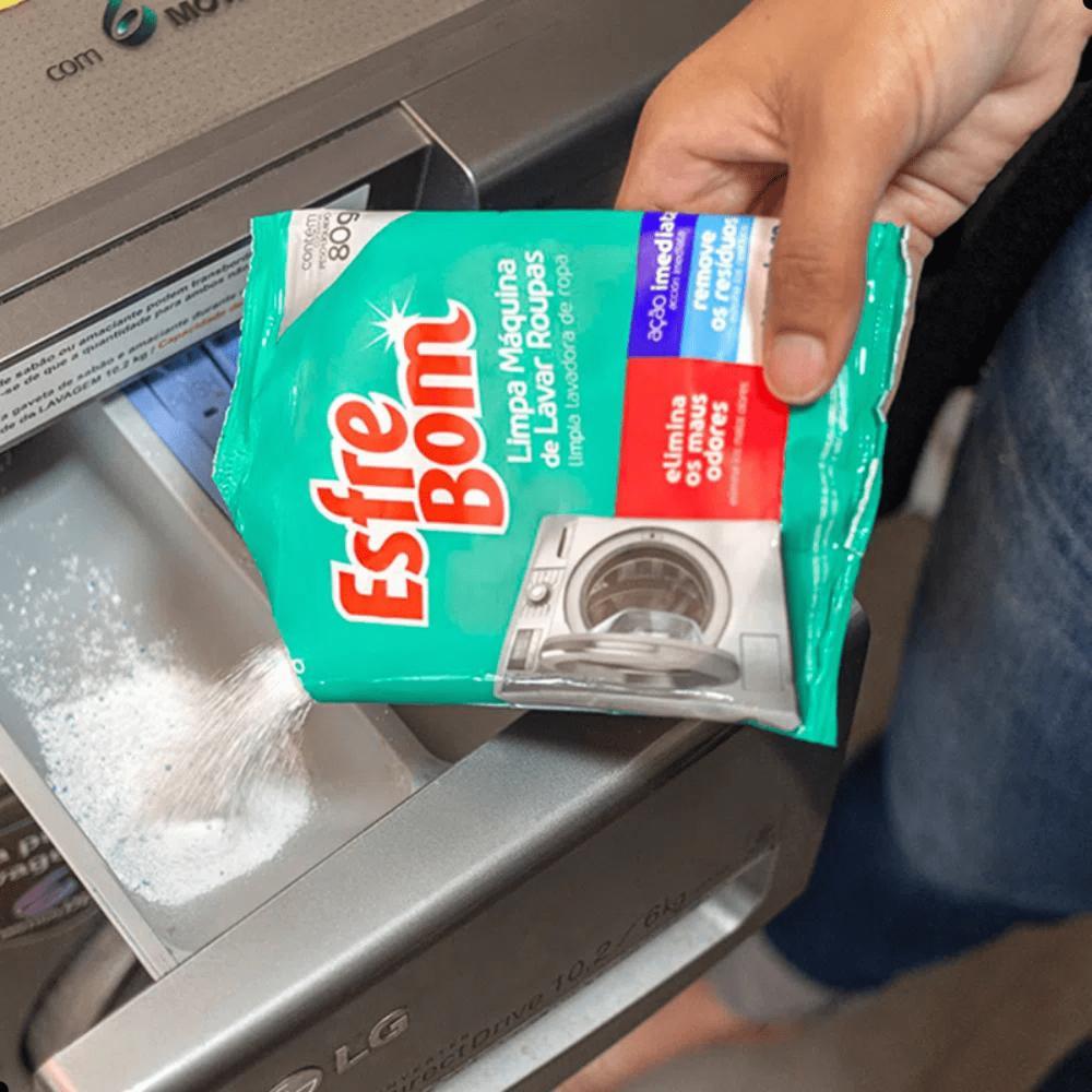 Kit 2 Limpa Máquinas de Lavar + 2 Lenços Antimanchas EsfreBom - 4