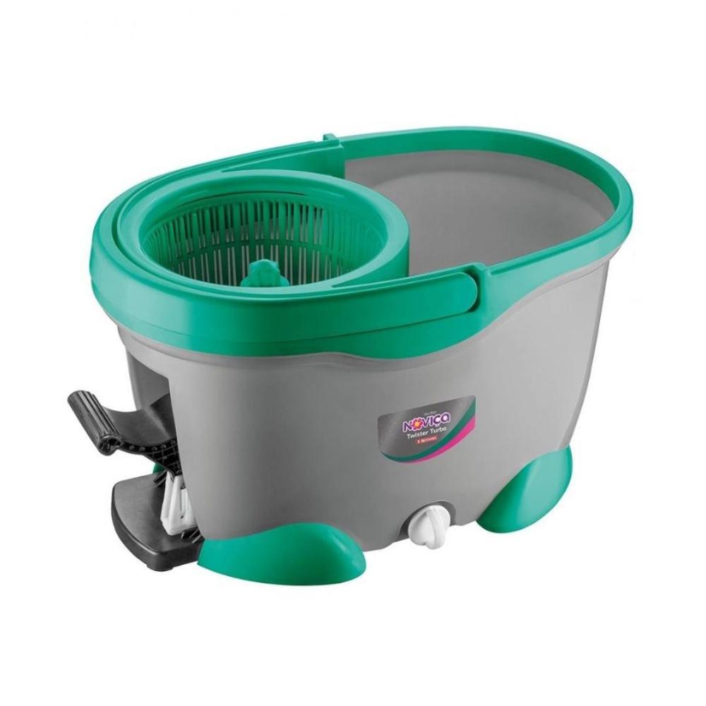 Mop Turbo de Microfibra com Cabo e Balde 17L Noviça Bettanin - 4