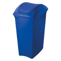Lixeira Plástica com Tampa Basculante Azul 40L Casablanca Sanremo - 1