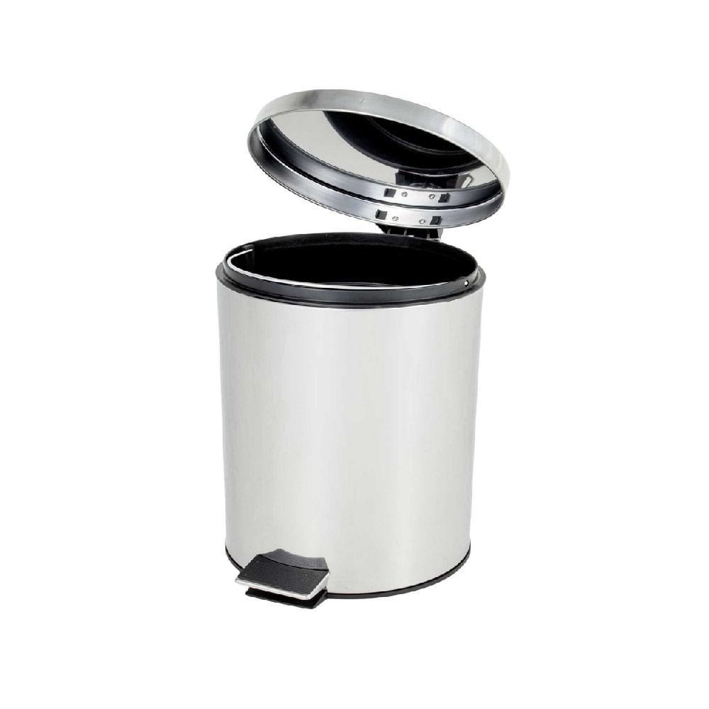 Lixeira em Aço Inox com Pedal 5L SuperPro - 1