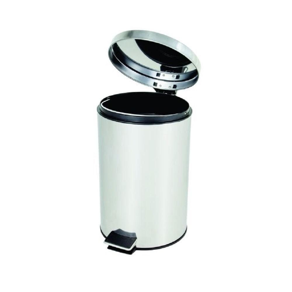 Lixeira em Aço Inox com Pedal 12L SuperPro - 1