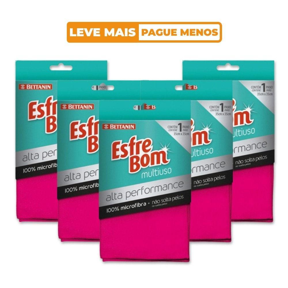 Kit Pano Multiuso Microfibra Performance 5 Unidades EsfreBom - 1