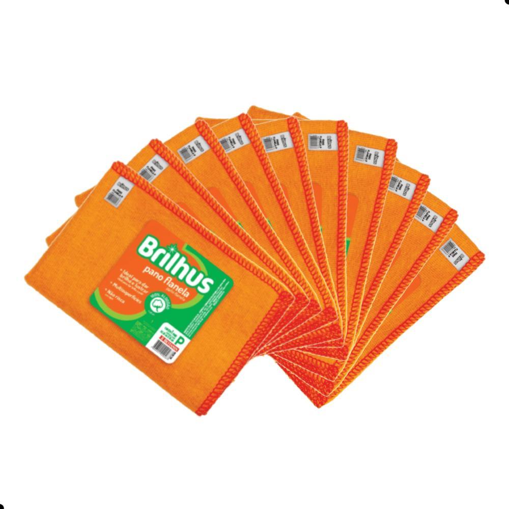 Kit Pano Flanela Tam P 100% Algodão Brilhus 10 Unidades - 2