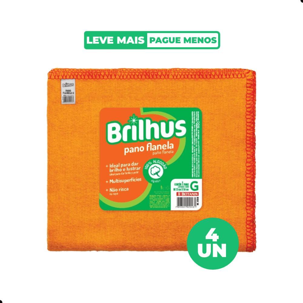 Kit Pano Flanela Tam G 100% Algodão Brilhus 10 Unidades - 1