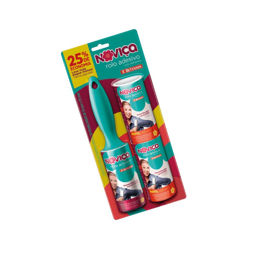 Rolo Adesivo Tira Pelo com 2 Refis Noviça Bettanin Leve Mais Pague Menos - 1