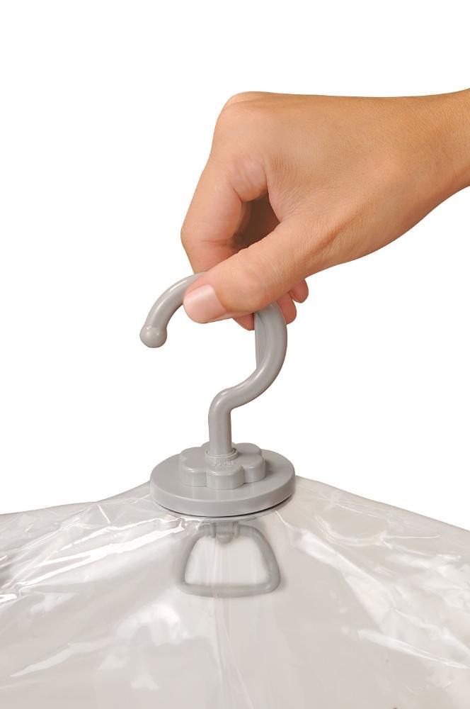 Saco a Vácuo Organizador Hang Bag com Gancho Transparente 70cm x 1,2m Vac Bag Ordene - 6