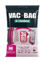 Saco a Vácuo Organizador Hang Bag com Gancho Transparente 70cm x 1,2m Vac Bag Ordene - 1