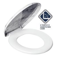 Assento Sanitário Almofadado Decor Mármore Atlas - 3