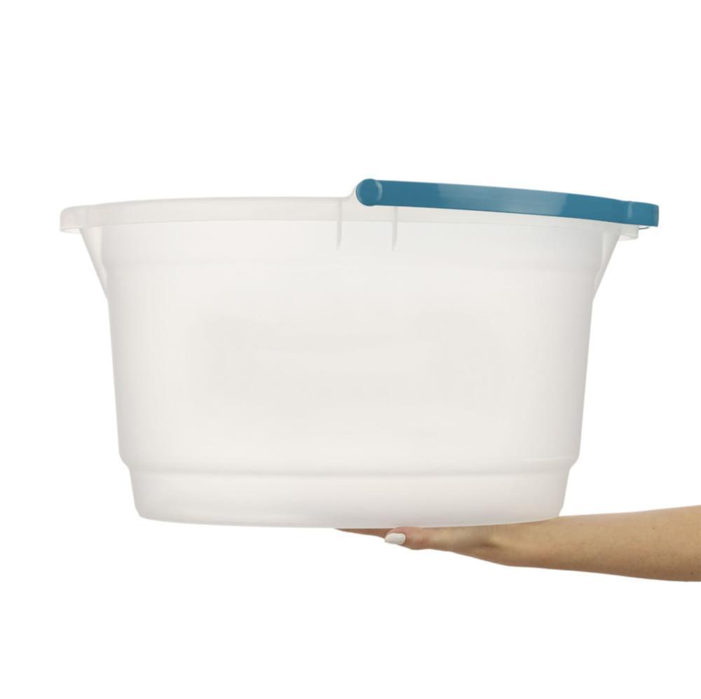 Balde Oval Plástico Transparente com Alça 14L Hydrus Sanremo - 1