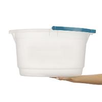 Balde Oval Plástico Transparente com Alça 14L Hydrus Sanremo - 1