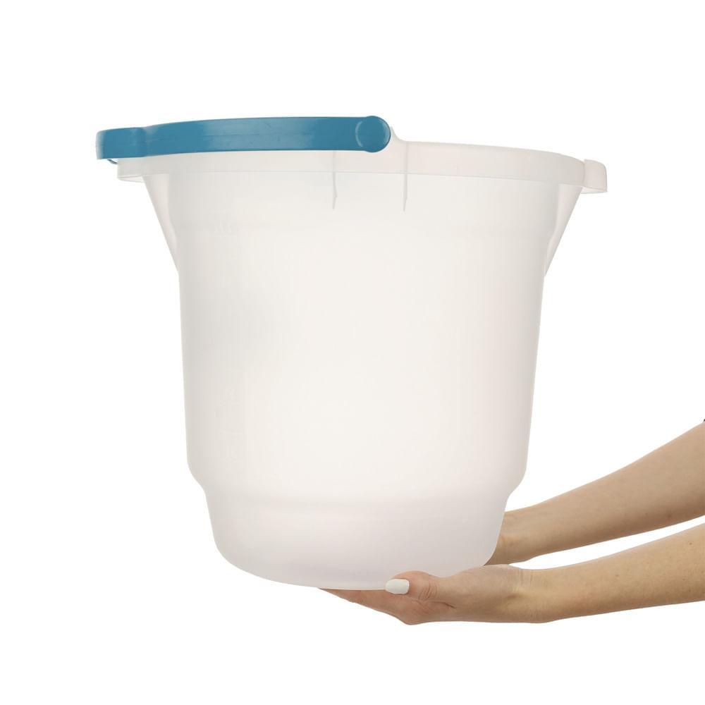 Balde Plástico Transparente com Alça 15L Hydrus Sanremo - 1