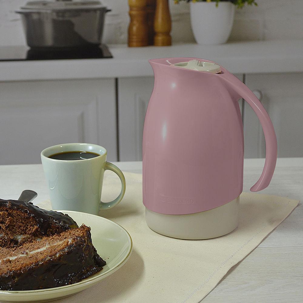 Bule Térmico Plástico Cuidar Rosa 700ml Termic Sanremo - 4