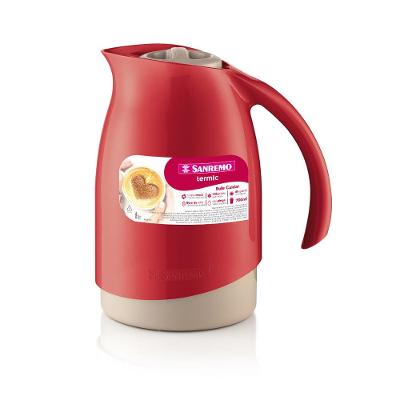 Bule Térmico Plástico Cuidar Vermelho 700ml Termic Sanremo
