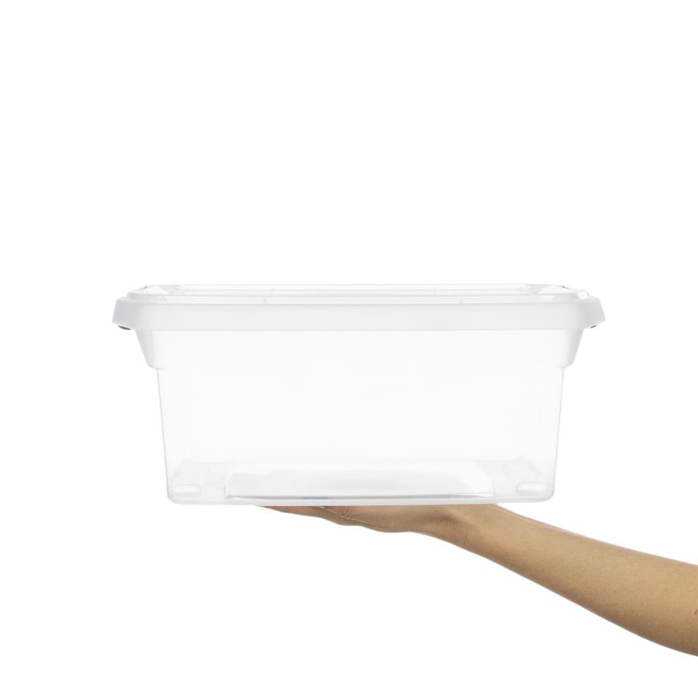 Caixa Organizadora Plástica Transparente 6L Flex Sanremo - 3