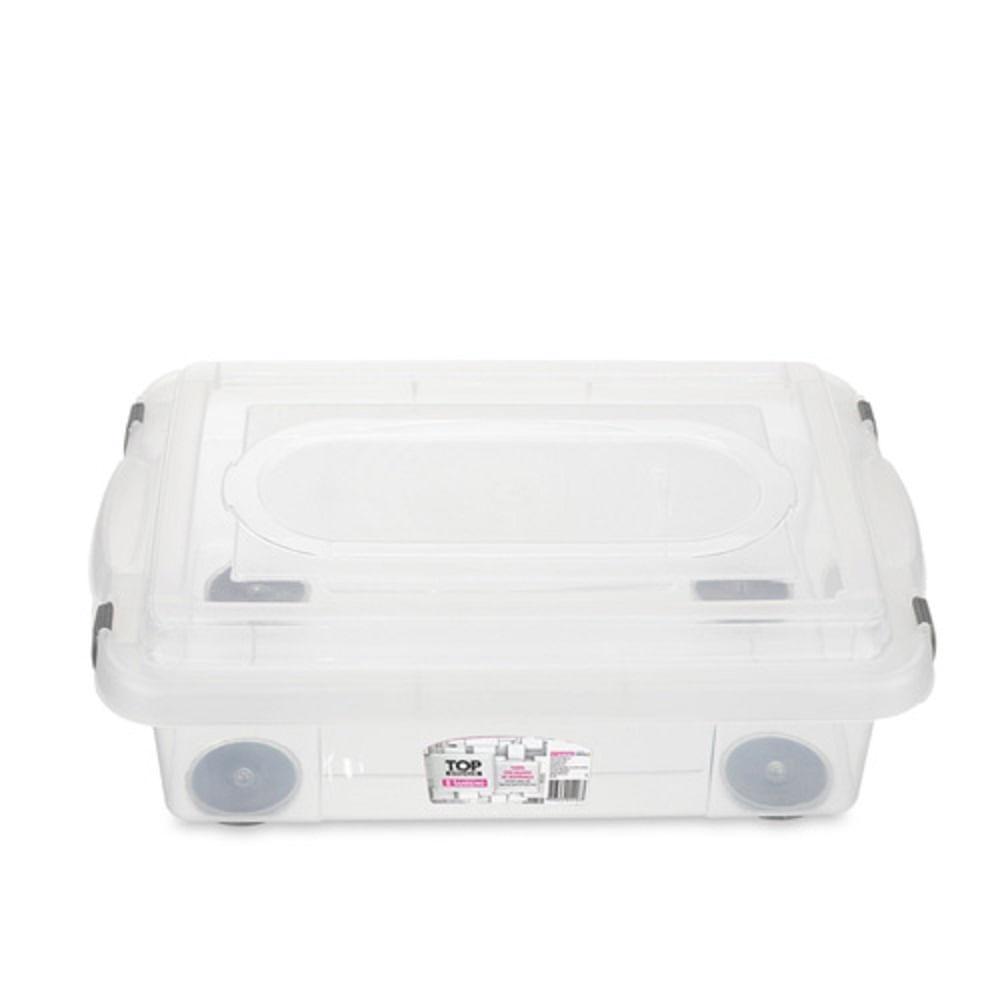 Caixa Organizadora Plástica 8,6L Transparente Sanremo - 1