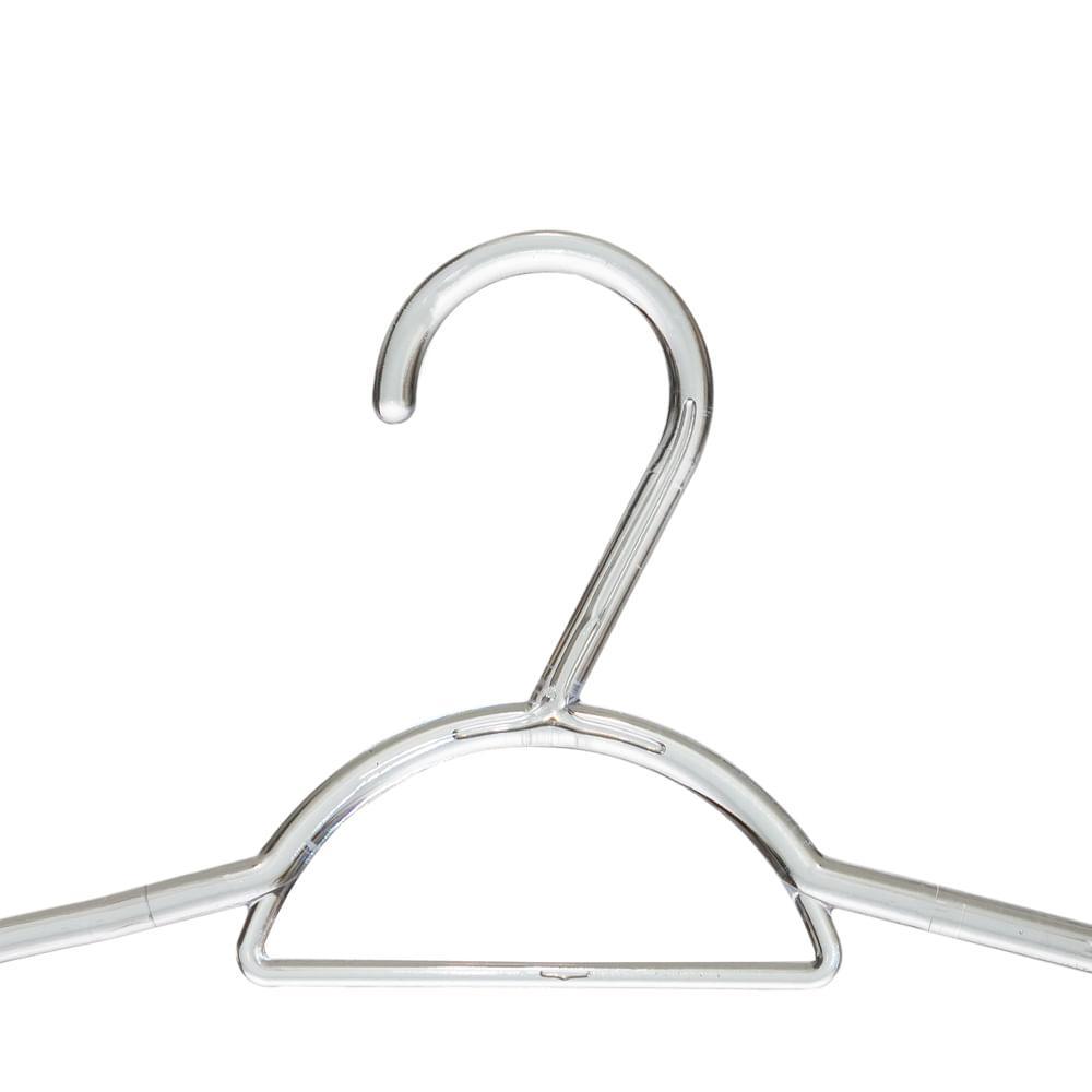 Cabide Plástico Multifuncional Transparente 41cm Sanremo 5 Un - 2