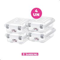 Kit Caixa Organizadora Transp. 1L 4 Unidades Top Stock Sanremo - 2