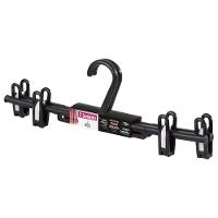 Cabide Plástico para Saia e Calça com Presilha Preto 33cm Easy Sanremo 2 Unidades - 1