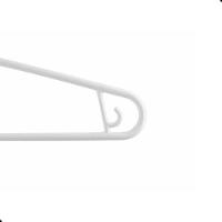 Kit Cabide Plástico Adulto 40cm Branco Sanremo 30 Unidades - 3